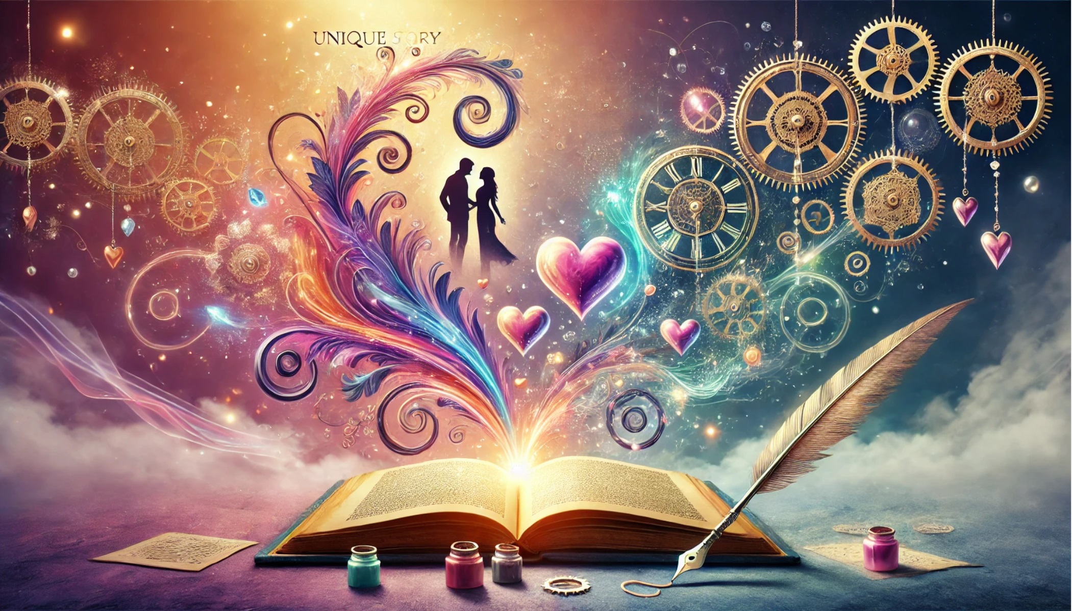 Story development in romance writing with creativity