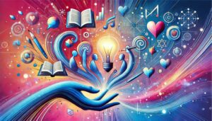 Vibrant image symbolizing connection between authors and readers